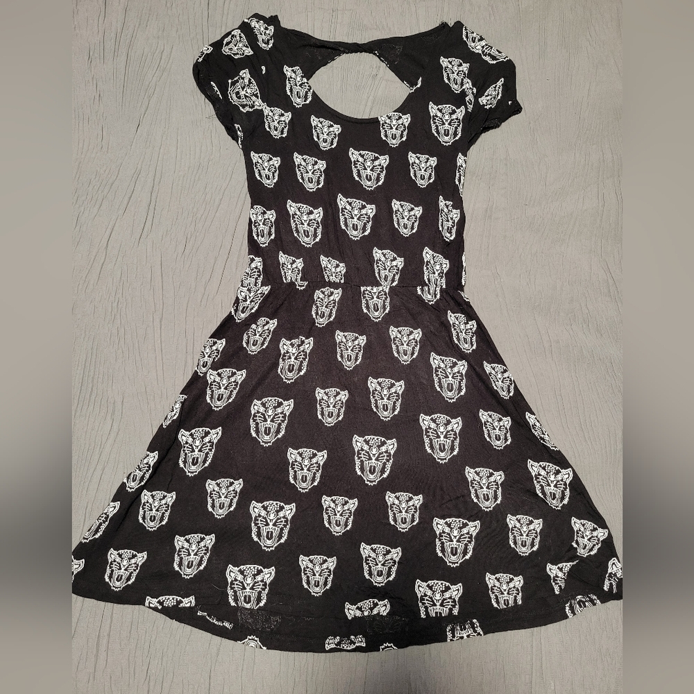 Divided Women's Black Panther Print Dress